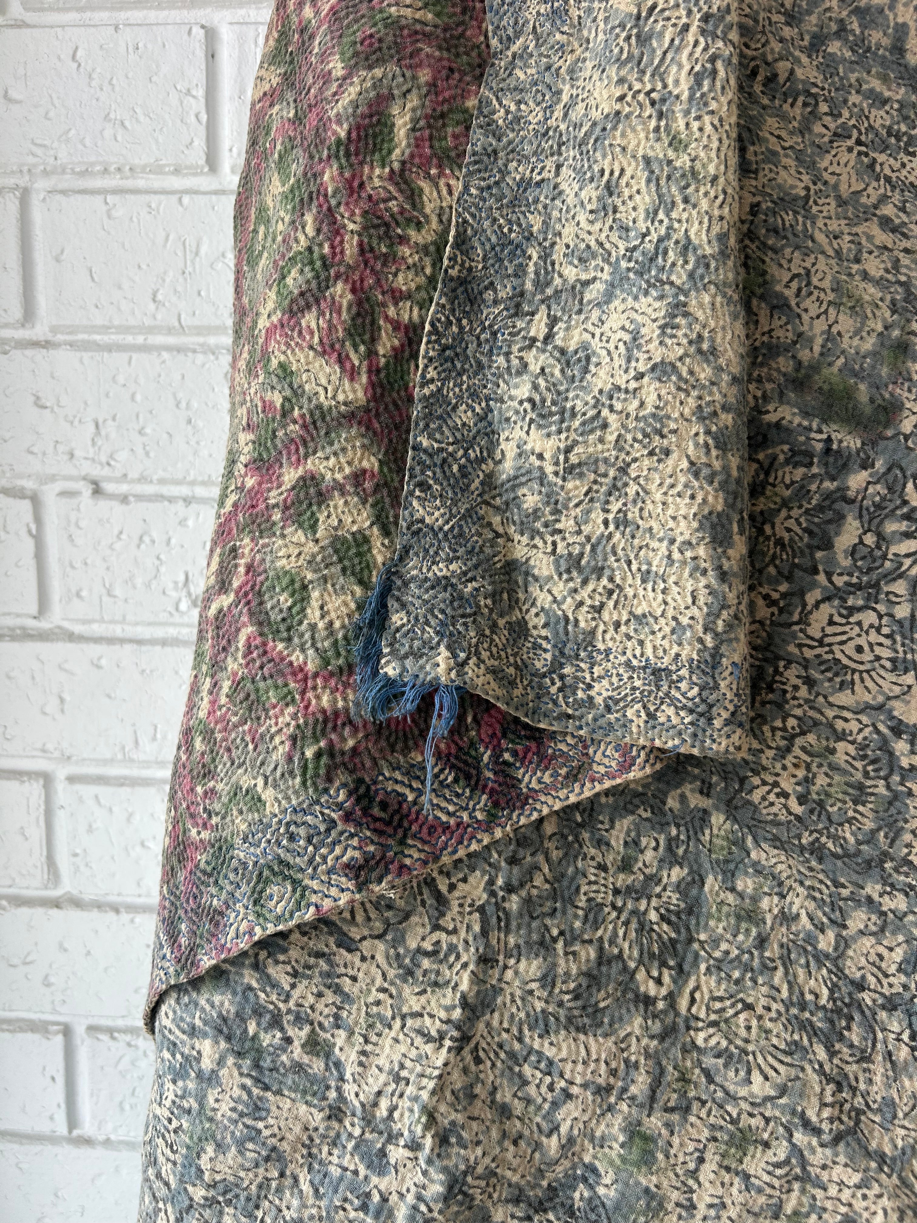 Vintage Kantha Quilt 1 - 123 x 184cm