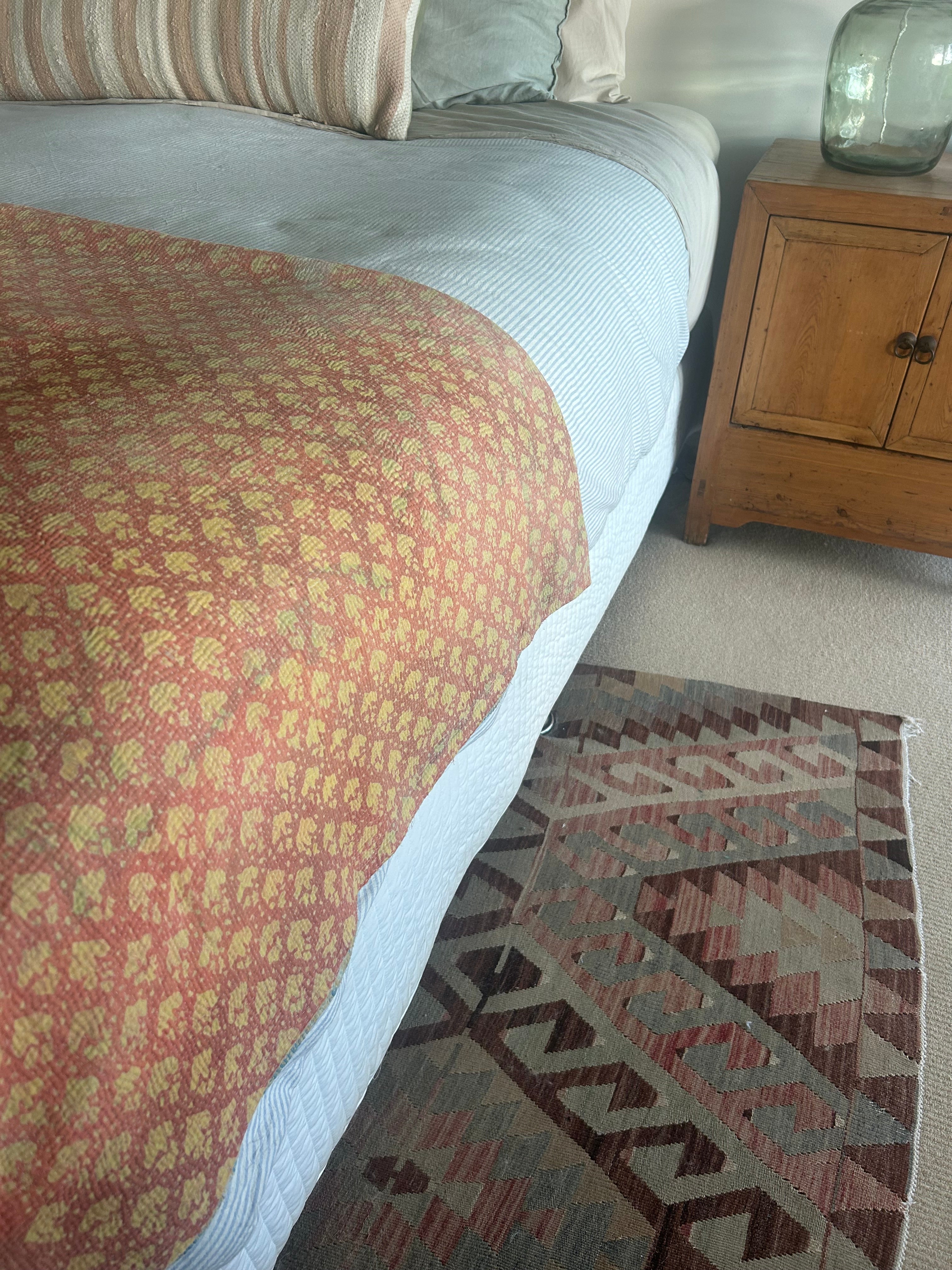 Vintage Kantha Quilt 6 - 163 x 221cm