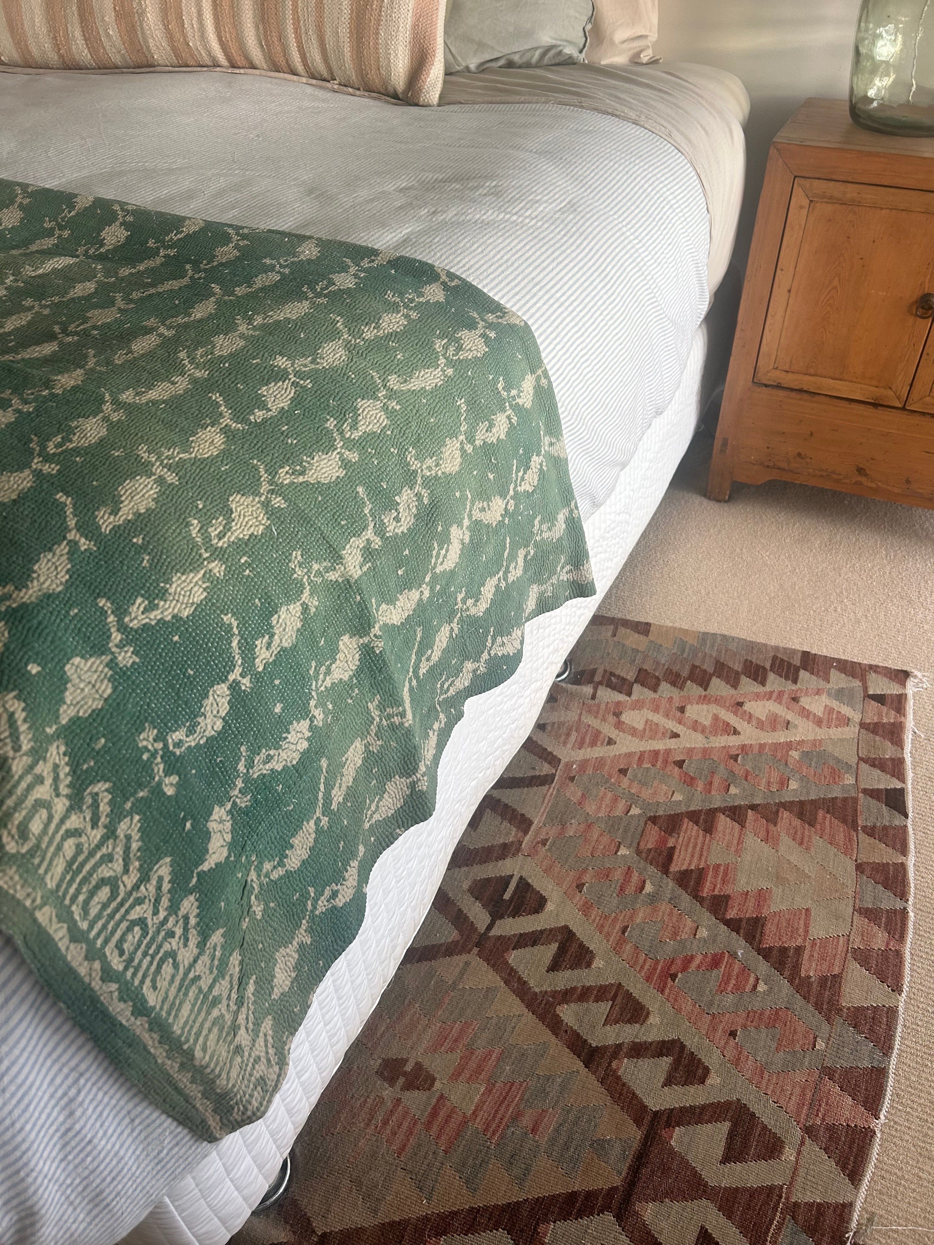 Vintage Kantha Quilt 5 - 136 x 203cm