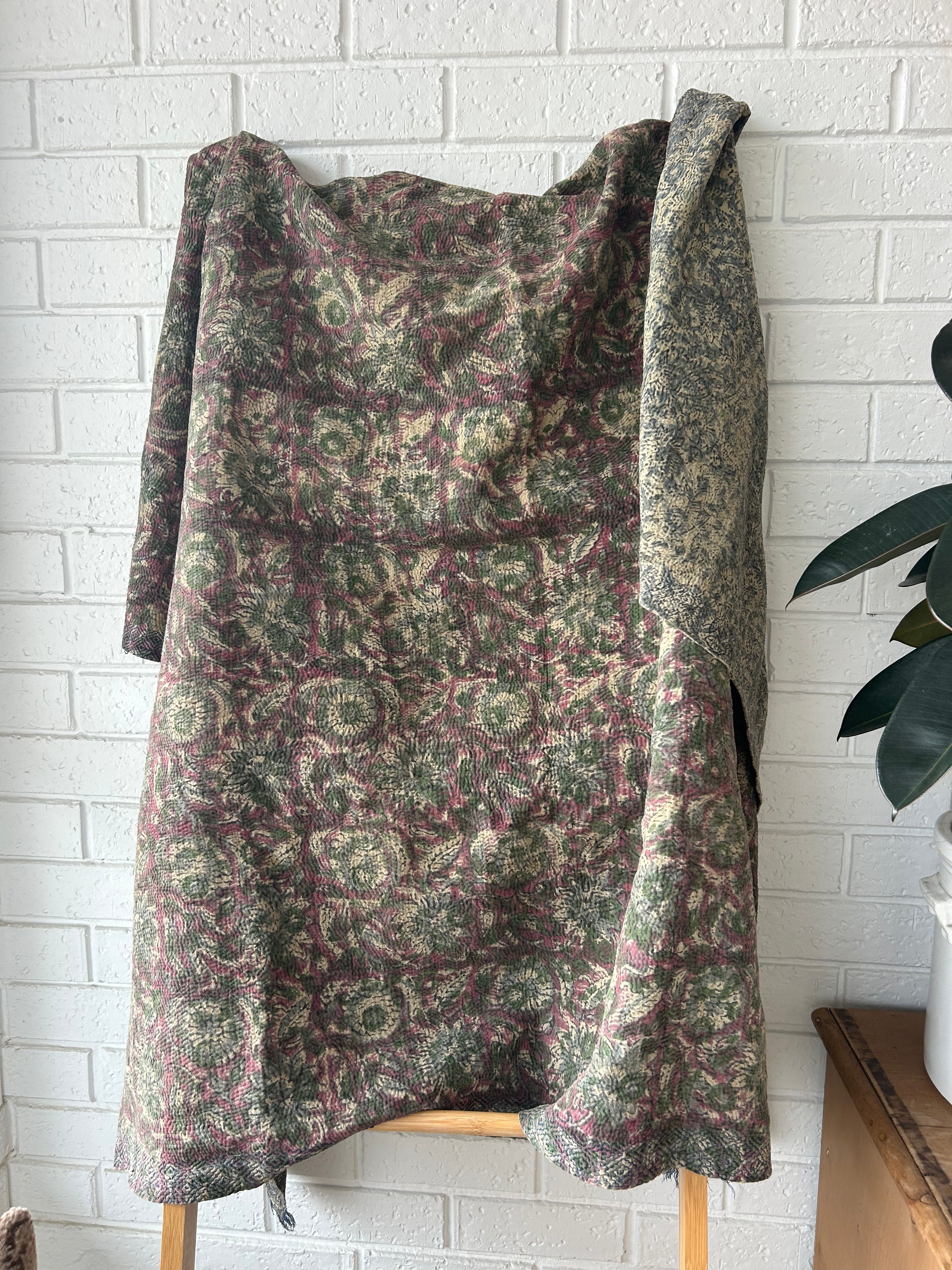 Vintage Kantha Quilt 1 - 123 x 184cm